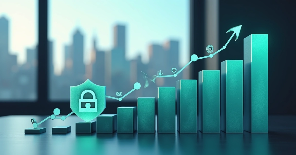 Gráfico crescimento receita e-commerce