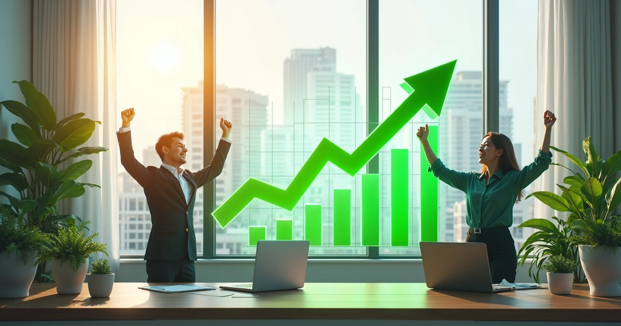 Crescimento sustentável de empresa com controle financeiro