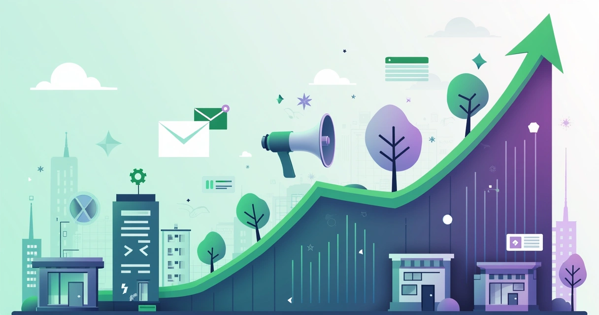 Gráfico de crescimento de faturamento com elementos digitais ao fundo