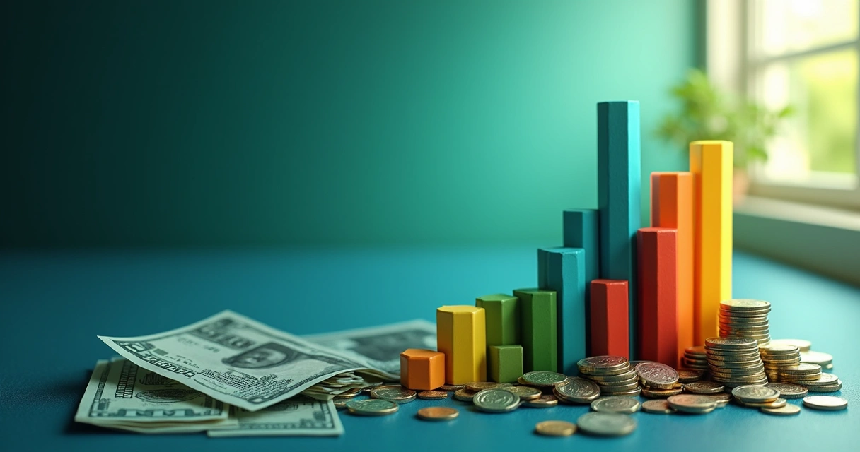 Gráfico de barras mostrando crescimento acelerado de investimento ao longo dos anos 