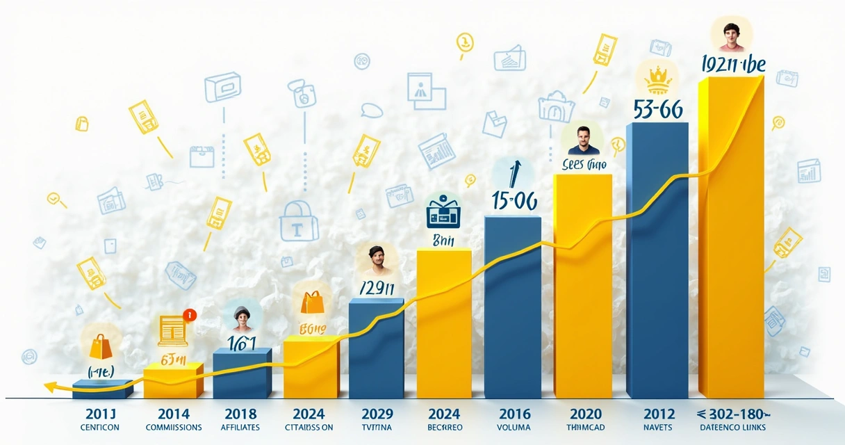 Gráfico mostrando crescimento do mercado de afiliados Mercado Livre até 2026 