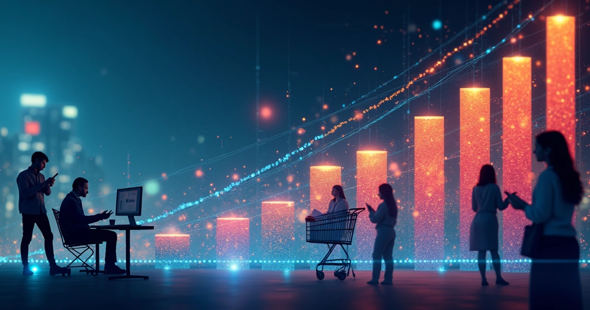 Gráfico mostrando crescimento do mercado digital brasileiro até 2026.