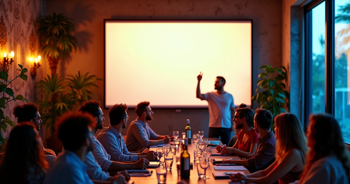 Equipe comemorando crescimento de negócios usando no-code