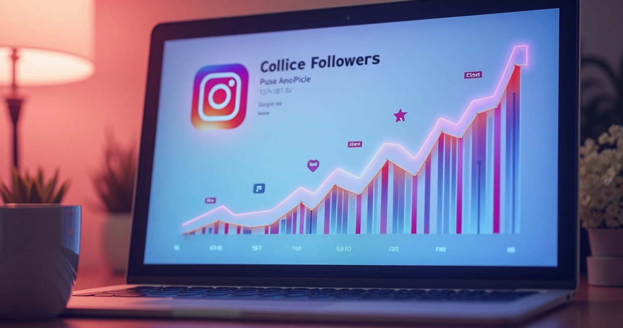 Gráfico mostra evolução de novos seguidores no Instagram após automação 