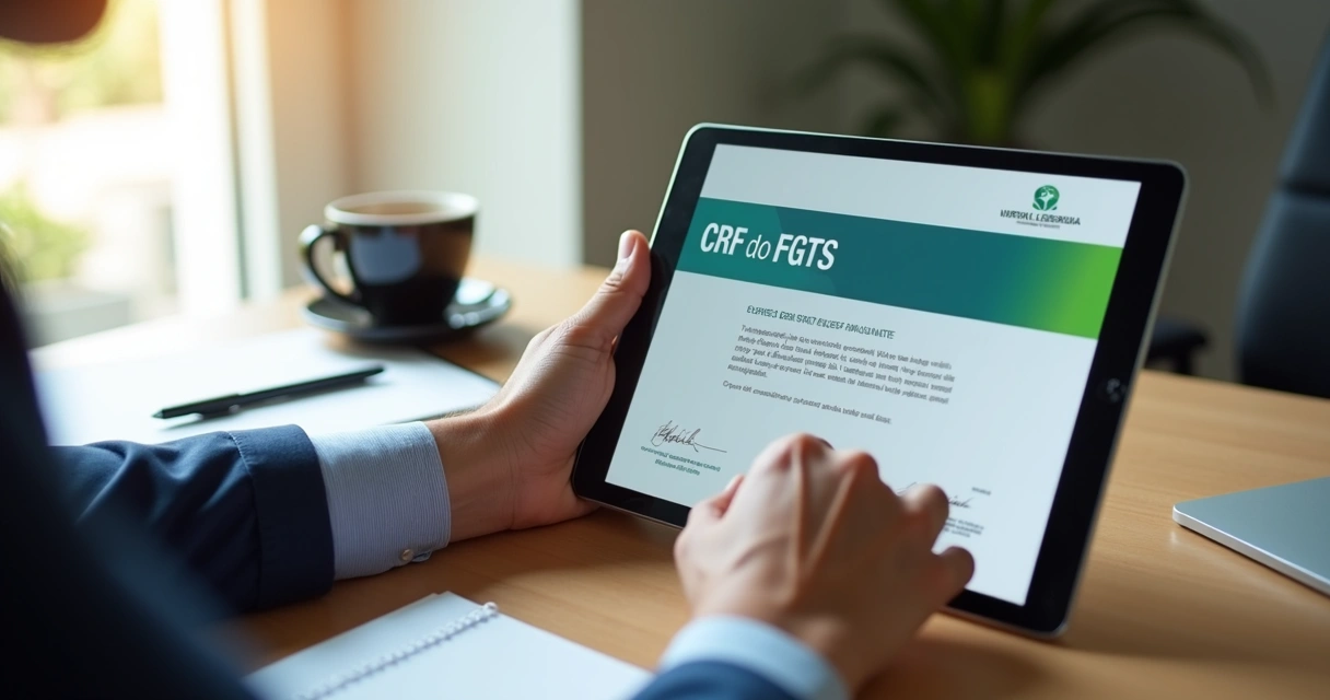 Pessoa usando tablet com tela mostrando certificado digital 