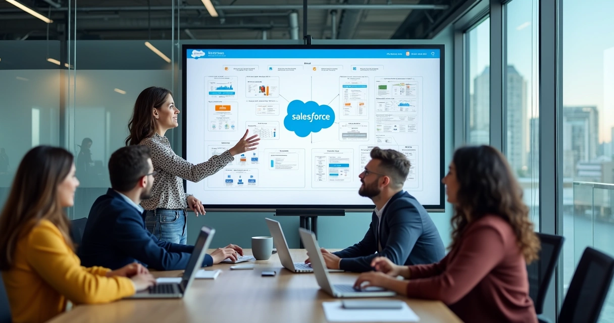 Interface de criação de agente de IA no Salesforce 