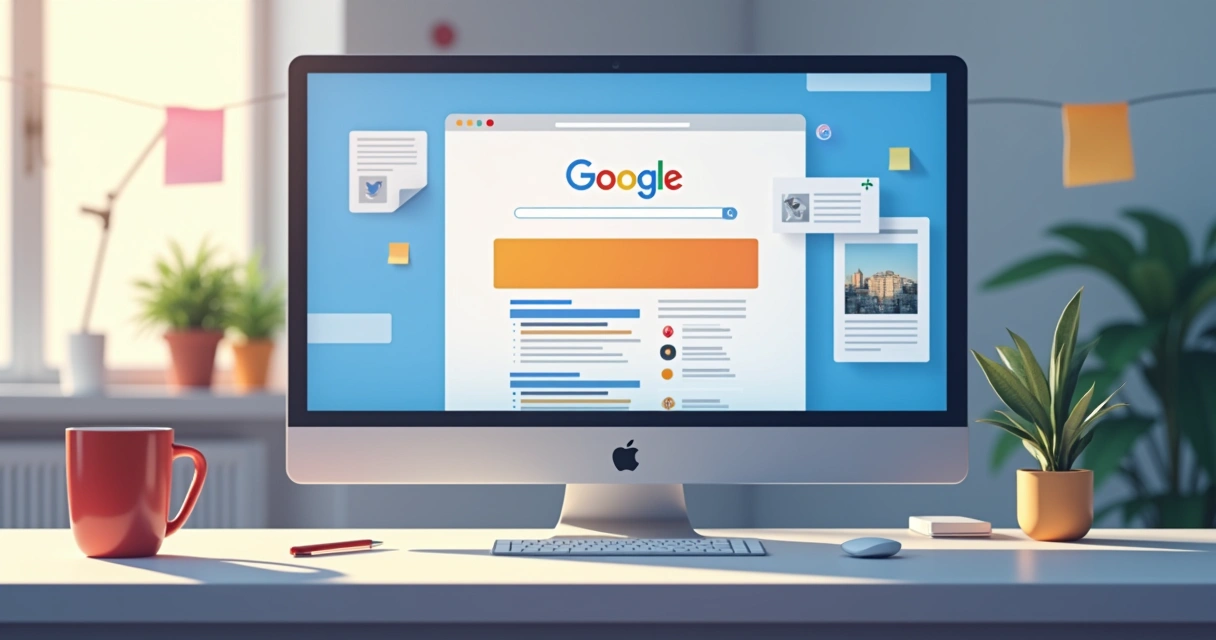 Tela com exemplo de anúncio do Google Ads em destaque na busca 