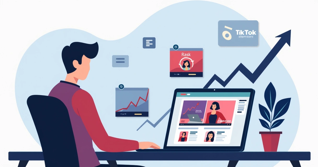 Pessoa editando anúncio de produto para TikTok Shop em um laptop