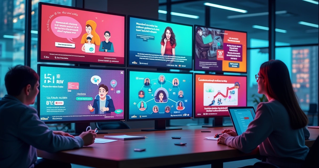 Criação de conteúdo digital em vários dispositivos 