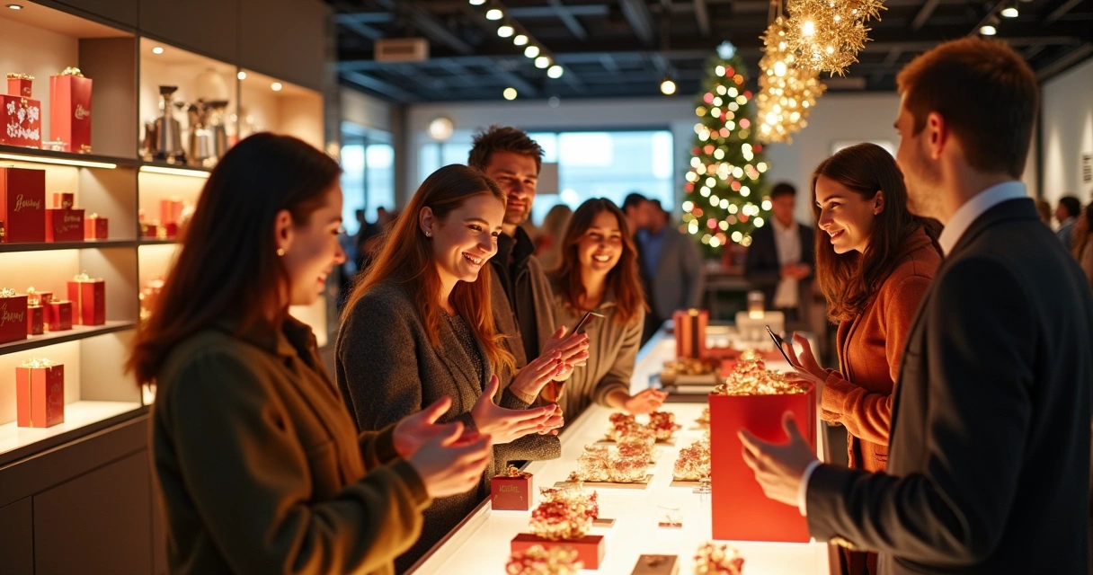 Experiência criativa em loja durante data comemorativa 