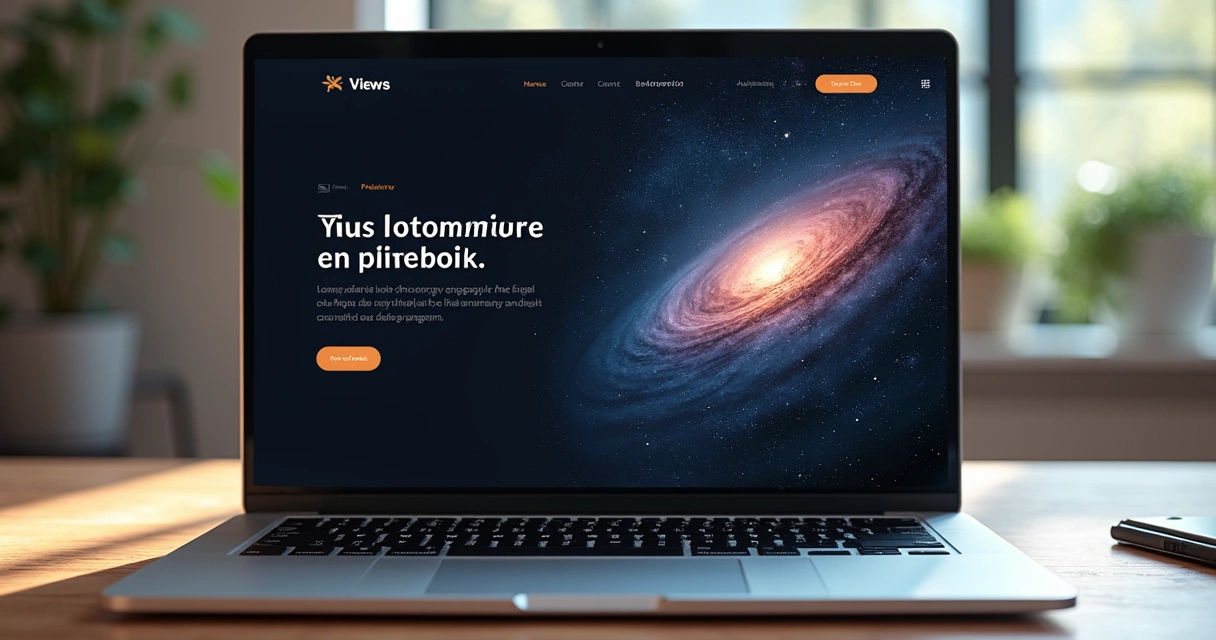 Profissional ajustando landing page em notebook com gráficos 