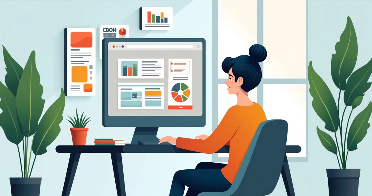 Profissional de marketing criando landing page em notebook 