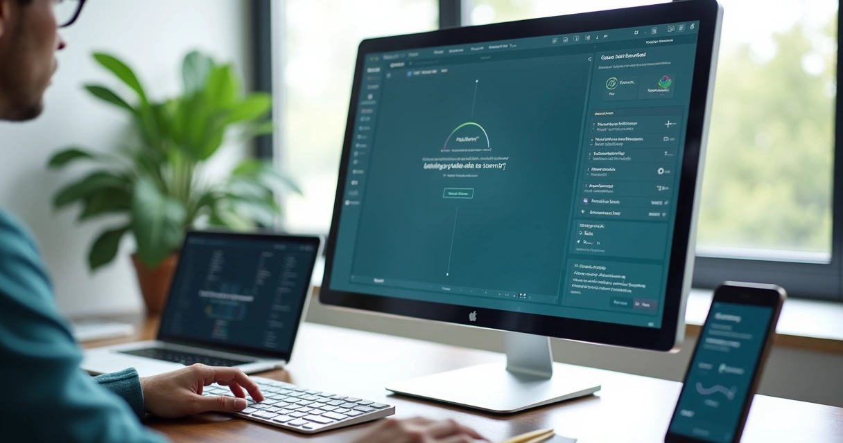 Tela de criação de landing page profissional em plataforma GreatPages 