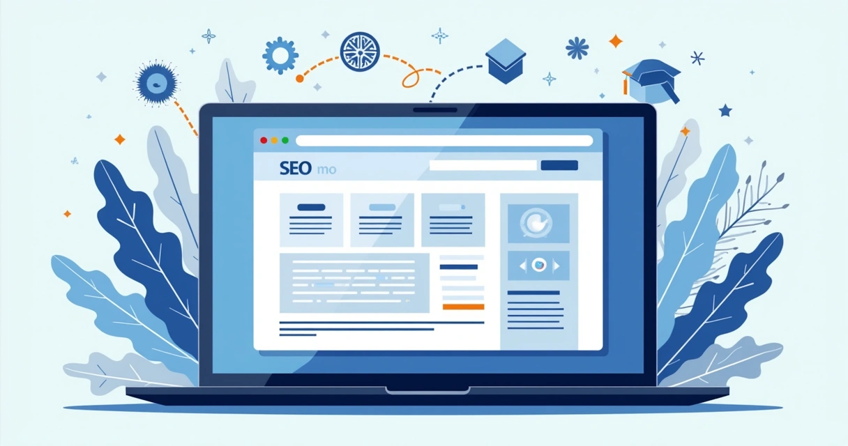 Página de site gerada automaticamente por IA 