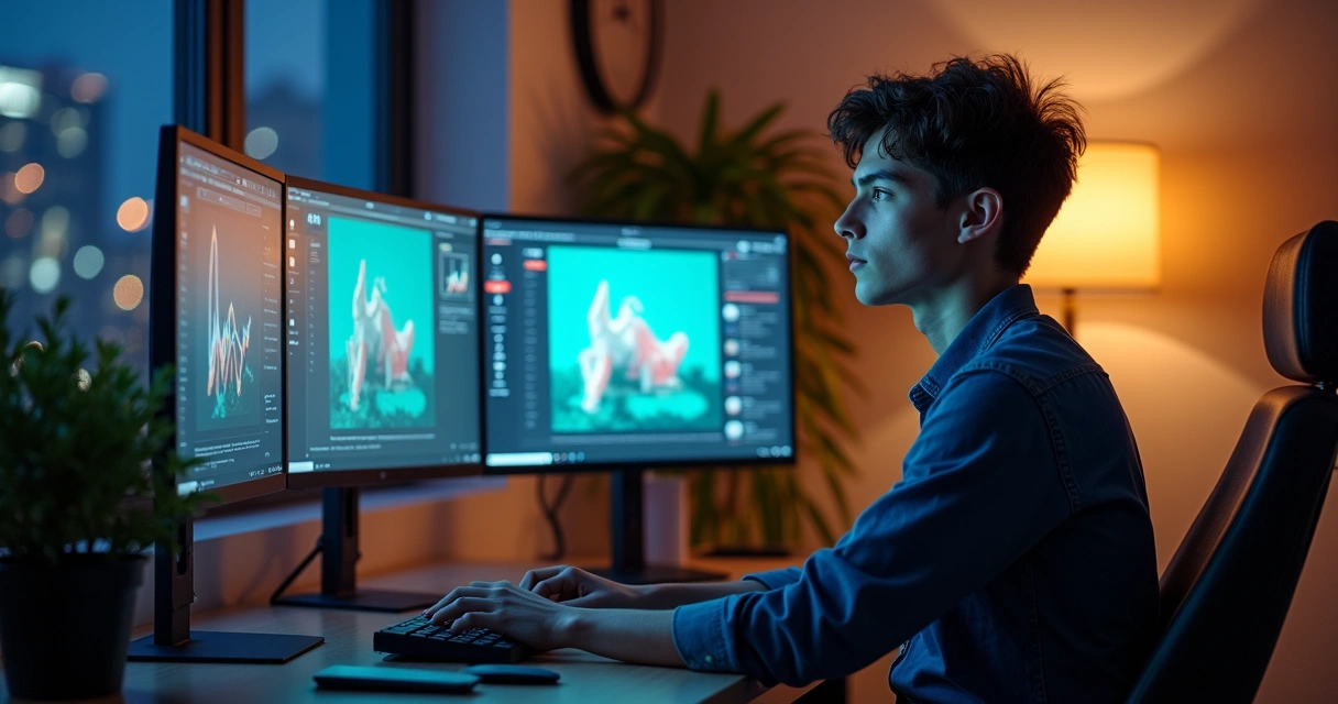 Content creator using artificial intelligence to edit video