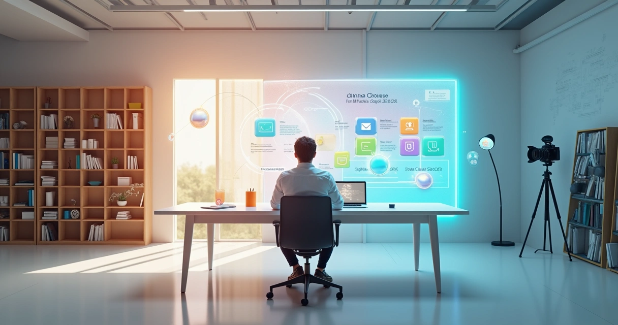 Como usar IA para criar um curso online do zero (sem virar desenvolvedor)