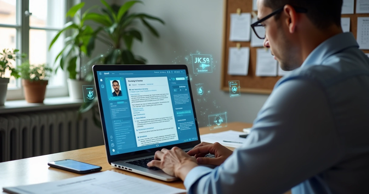 Profissional digitando conteúdo estratégico para LinkedIn em notebook 