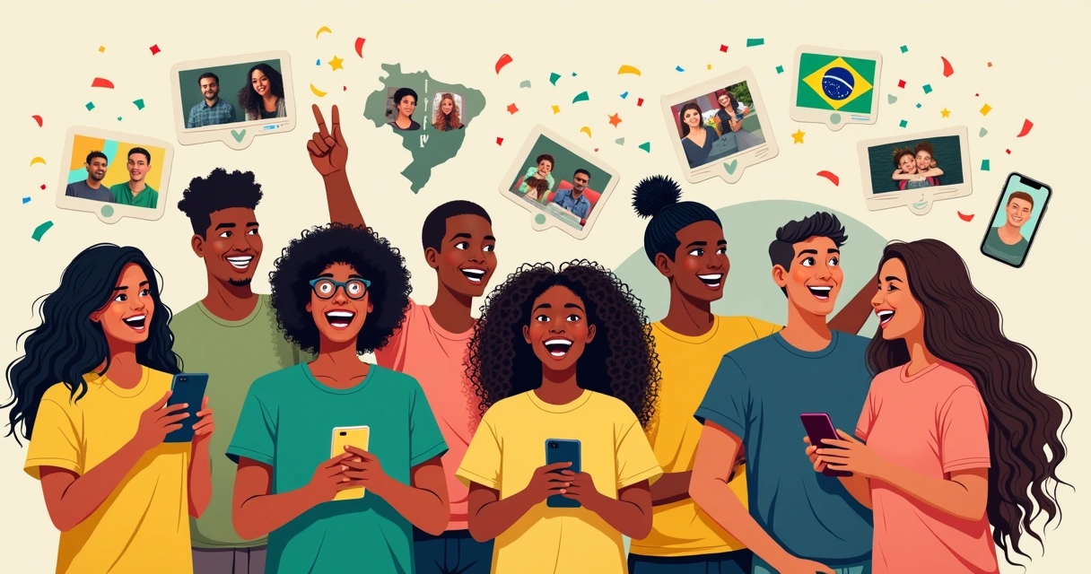 Cartaz com histórias de sucesso de criadores brasileiros no TikTok. 