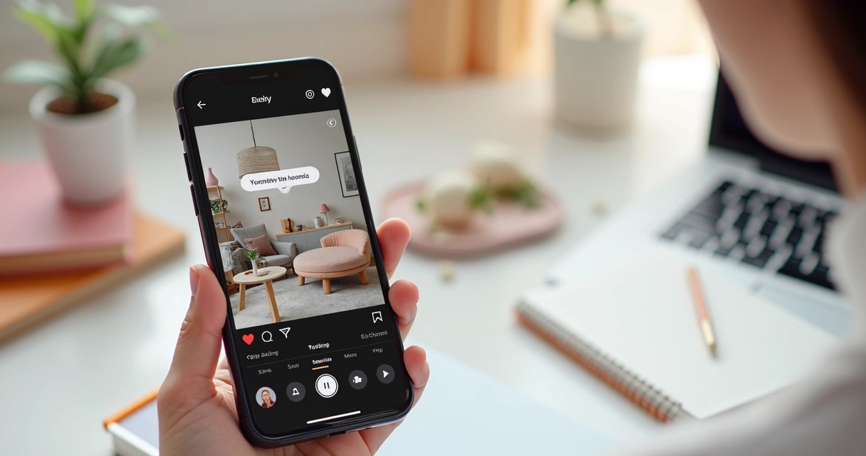 Criador marcando produto no Instagram Shopping em um Reel da Shopee 