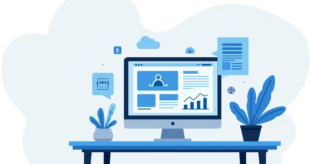 Painel moderno de criador de sites com drag and drop 