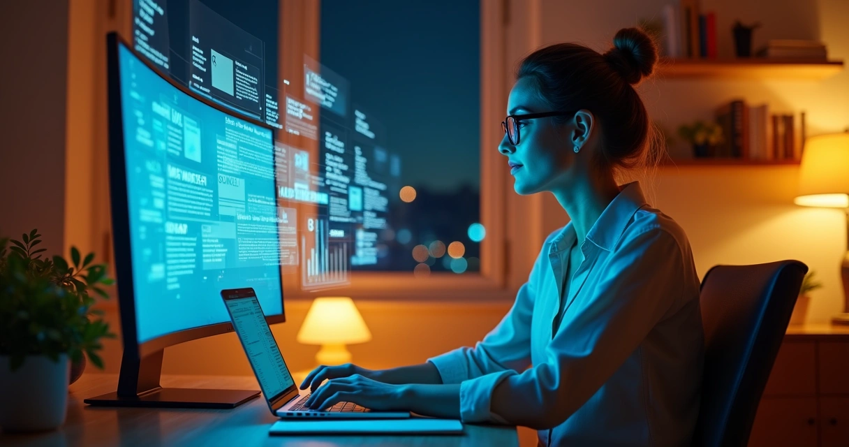 Empreendedora analisa hologramas de IA destacando poucas fontes confiáveis 