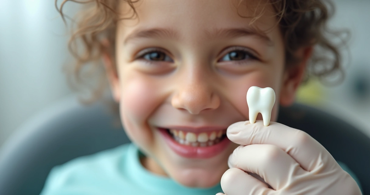Criança com dentes manchados por uso de antibióticos