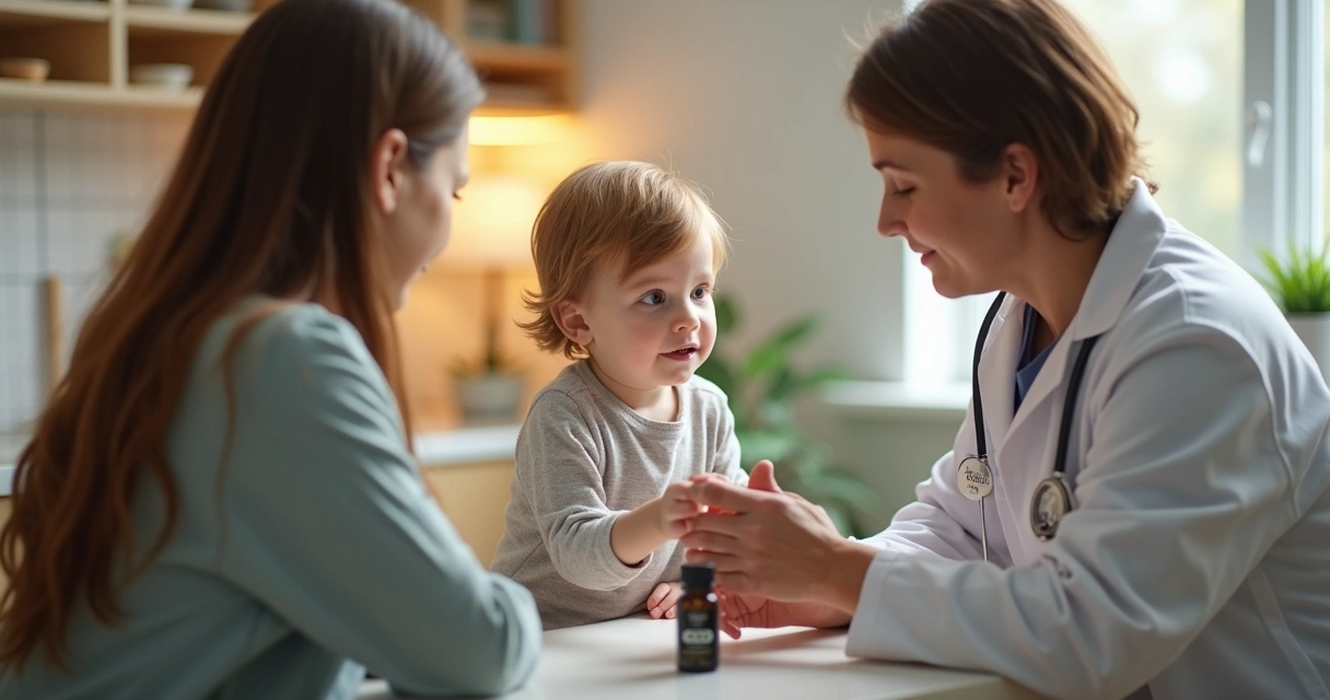 Médico examinando criança com epilepsia em ambiente aconchegante 
