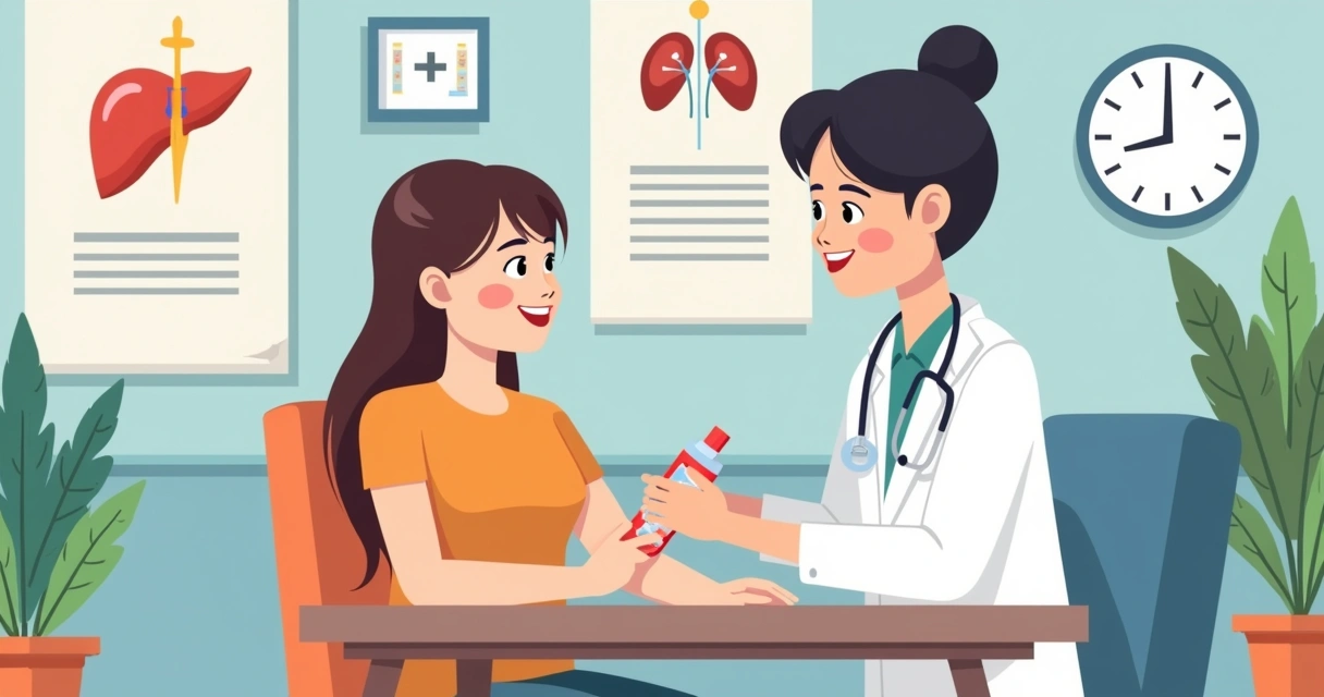 Indicações atuais para o tratamento da hepatite B: evidências e marcadores 2 Profissional realiza teste de hepatite B em criança pequena em consultório