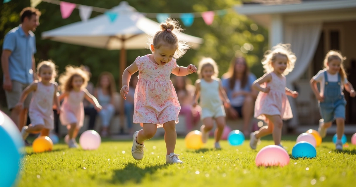 Crianças brincando em festa de aniversário 