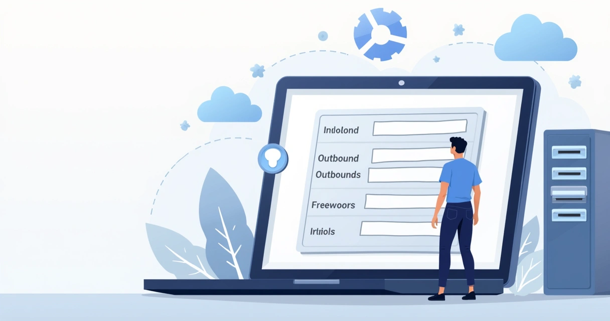 Tela de configuração de grupo de segurança na AWS, com campos para regras de entrada e saída. 