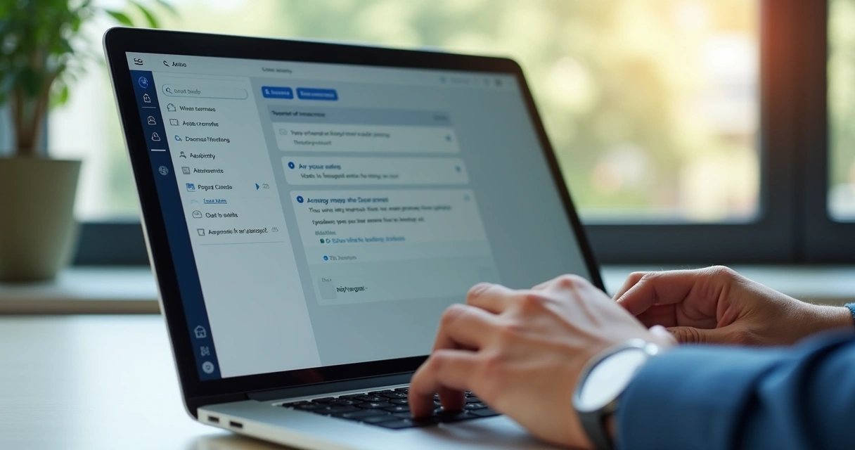 Pessoa editando perguntas de uma pesquisa em um chat online 