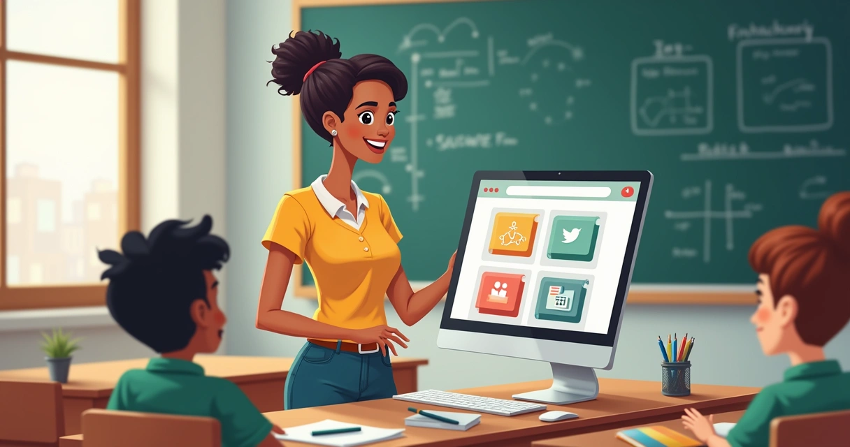 Professora constrói site escolar com IA 