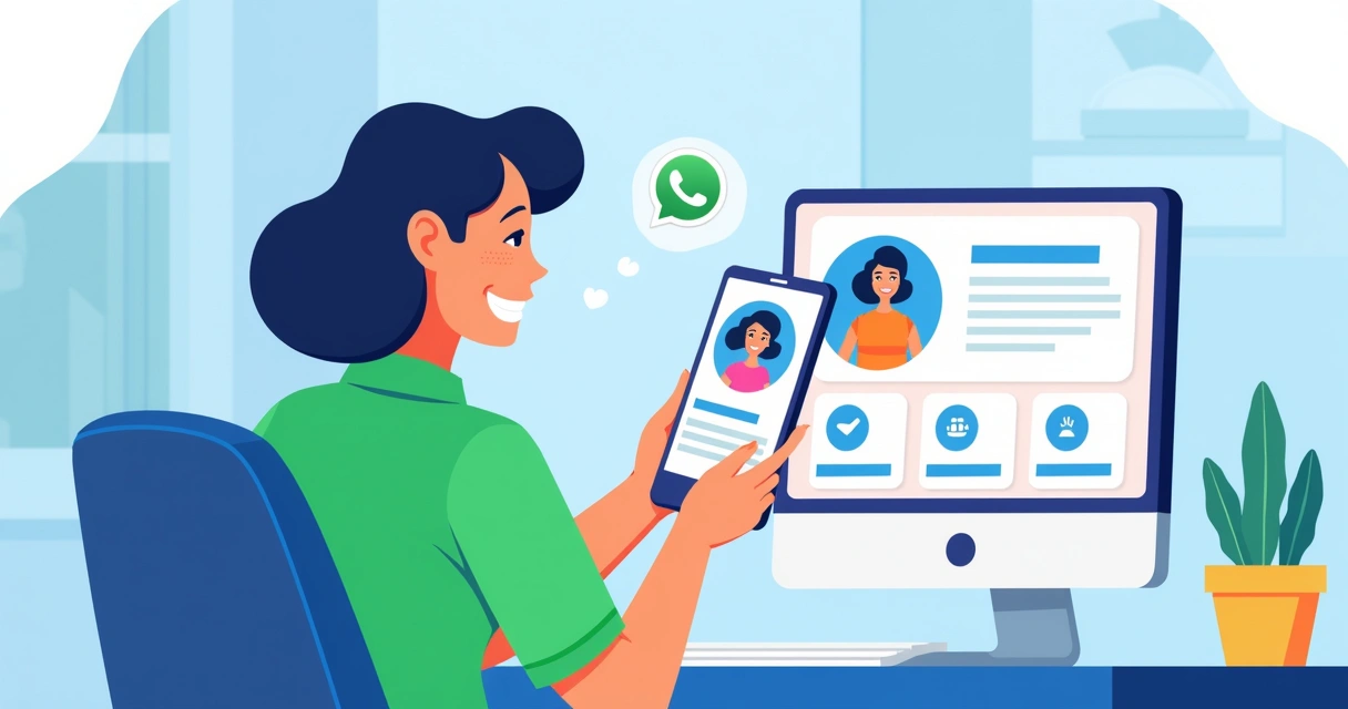 Usuário inserindo produto em catálogo digital pelo celular 