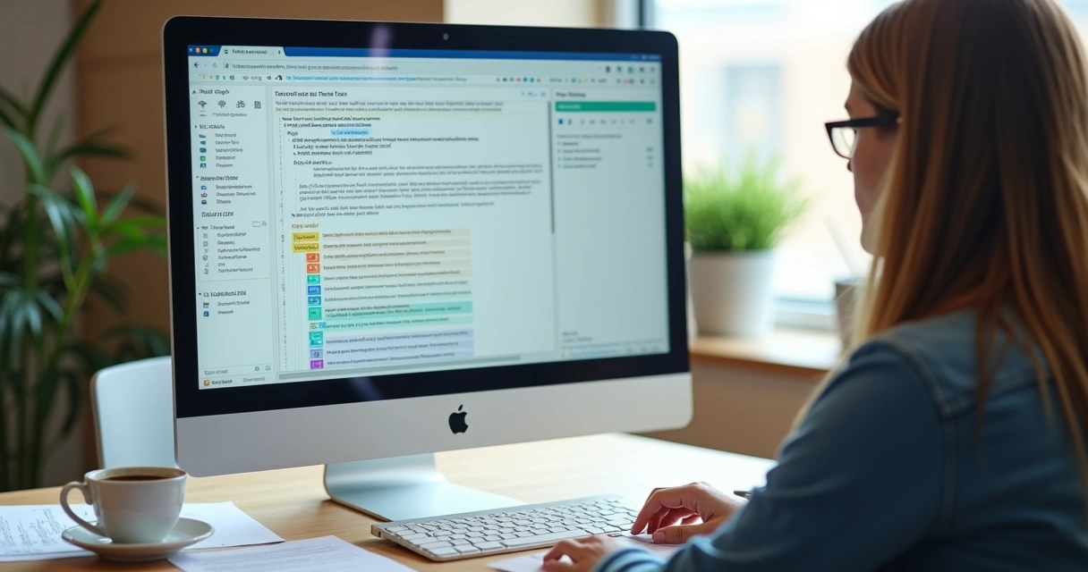 Tela com roteiro de aula sendo criado por assistente de IA 