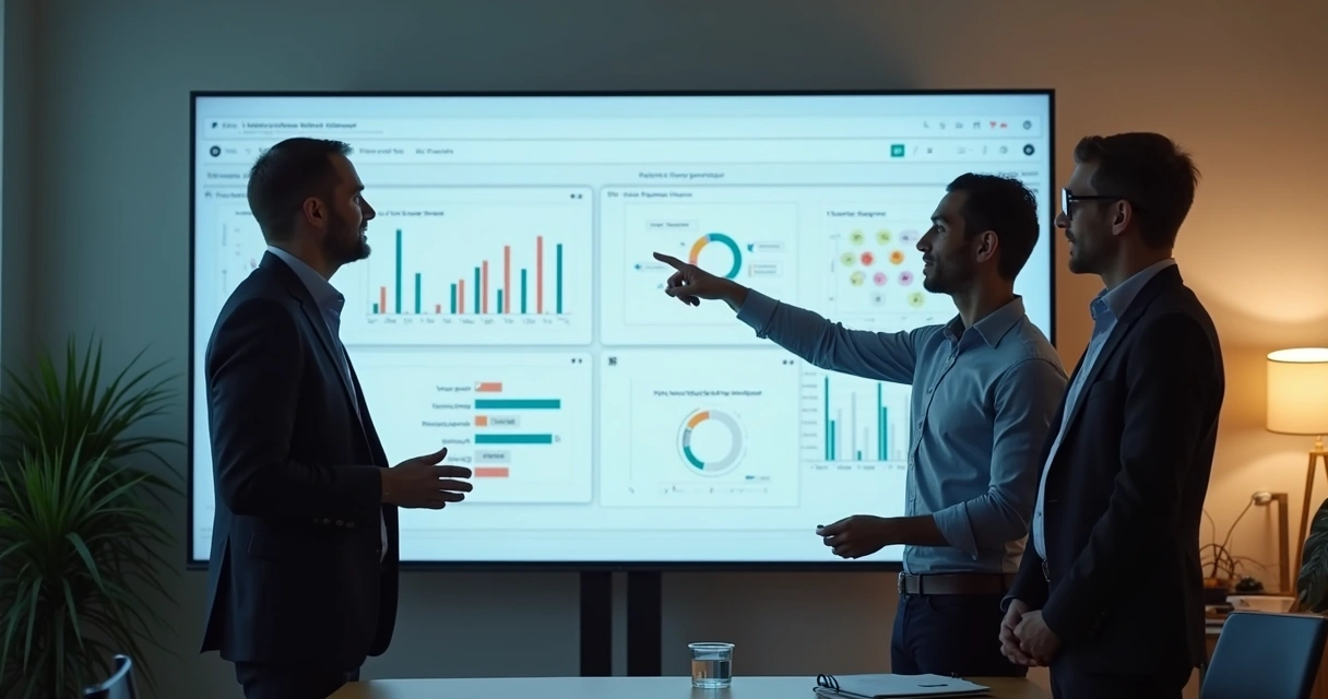 Vídeo curto de equipe de agência apresentando diagnóstico digital 