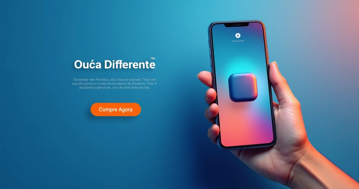 Exemplo de criativo de anúncio digital com texto e imagem 