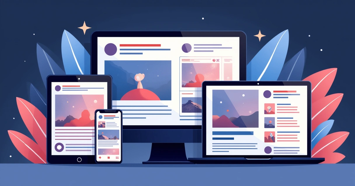 Variedade de formatos de anúncios digitais para campanhas online 