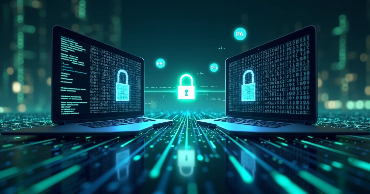 Processo de criptografia de dados fiscais em API com cadeado digital 