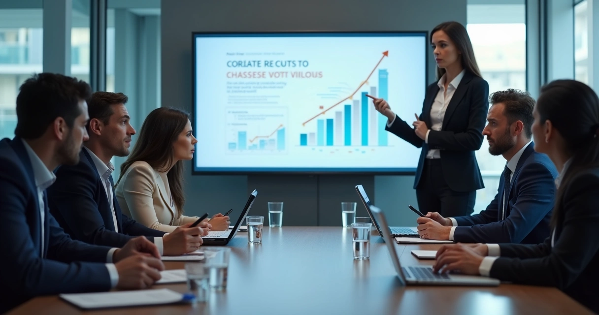 Team listening during a crisis briefing in an office 