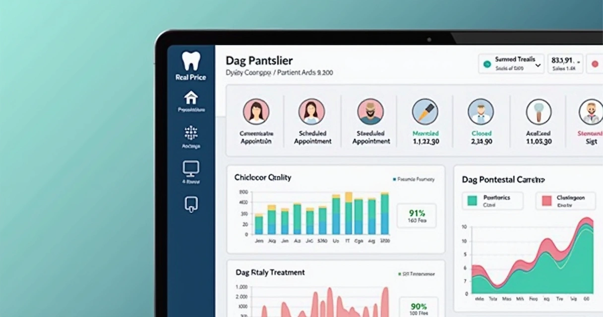 Painel de CRM odontológico mostrando etapas do agendamento até fechamento 
