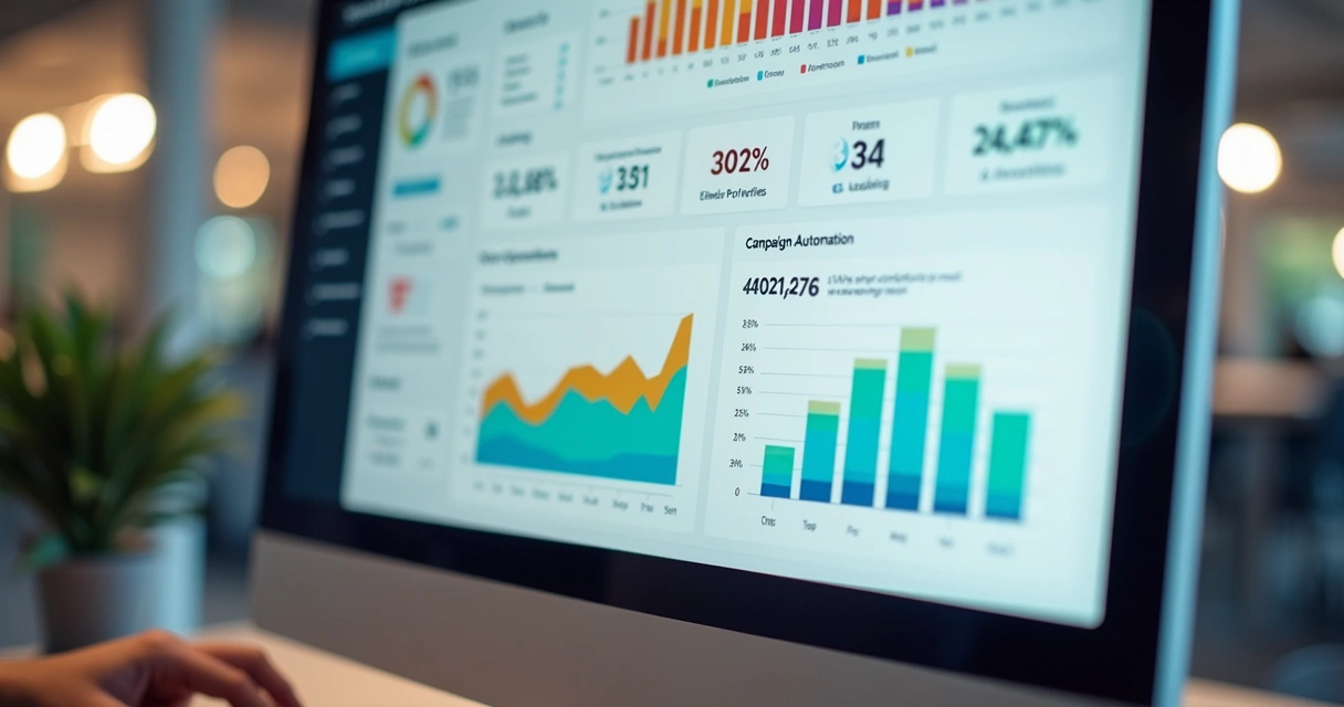 Tela de CRM mostrando integração com automação de envio de e-mails e resposta automática 