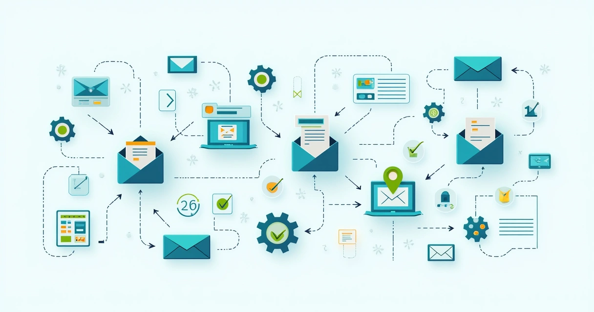 Visual concept of CRM process automation 