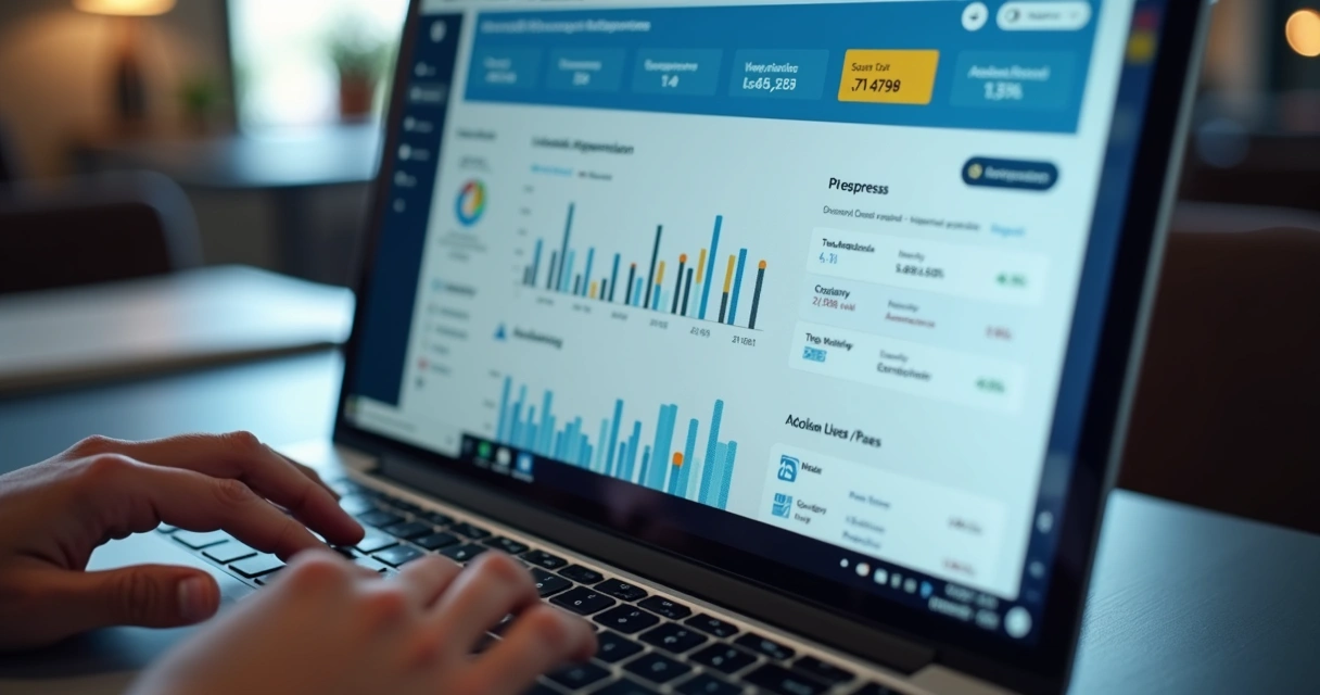 Tela de CRM mostrando dados analíticos de vendas no LinkedIn 