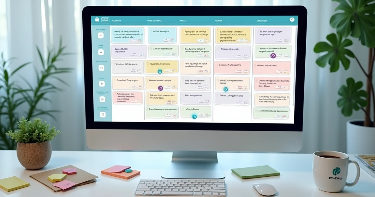 Campanha de aniversário em CRM visual do WhatsApp
