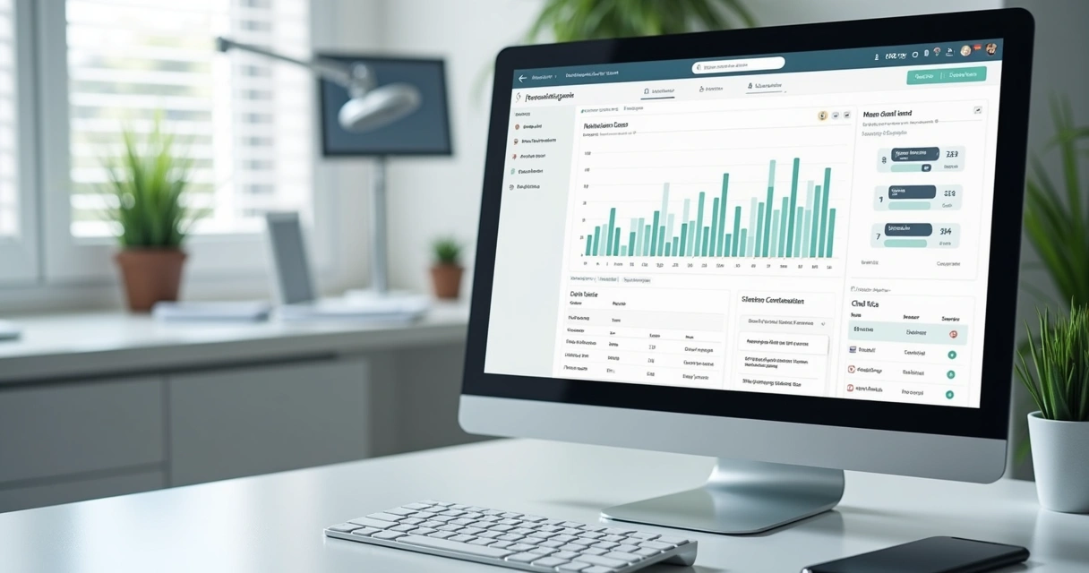 Tela de CRM com agendamentos de clínica odontológica