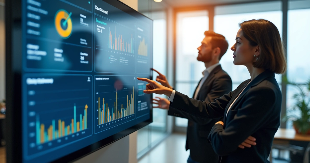 Equipe de vendas usando CRM para ofertas de venda cruzada 