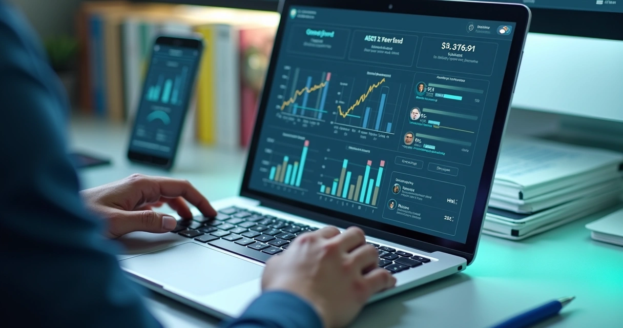 Dashboard de CRM exibindo pipeline de vendas, métricas e funil digital 