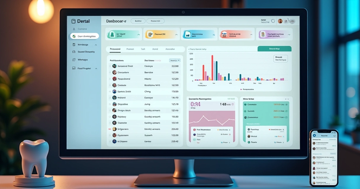 Dashboard CRM de leads odontológicos 