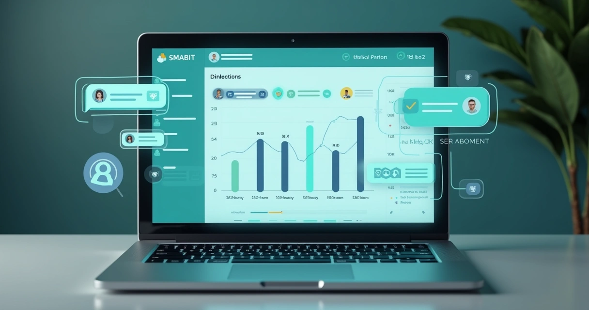 Automated sales bot sending follow-up messages in a CRM interface