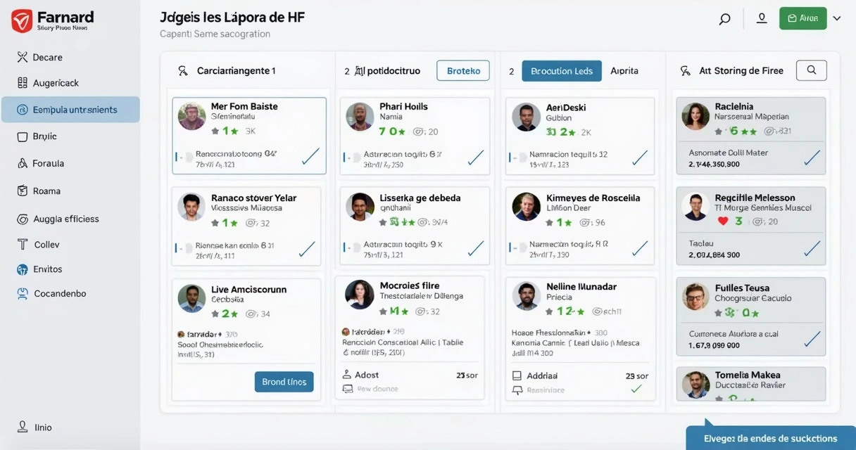 Tela de CRM imobiliário com funil de vendas kanban e leads entrando automaticamente 